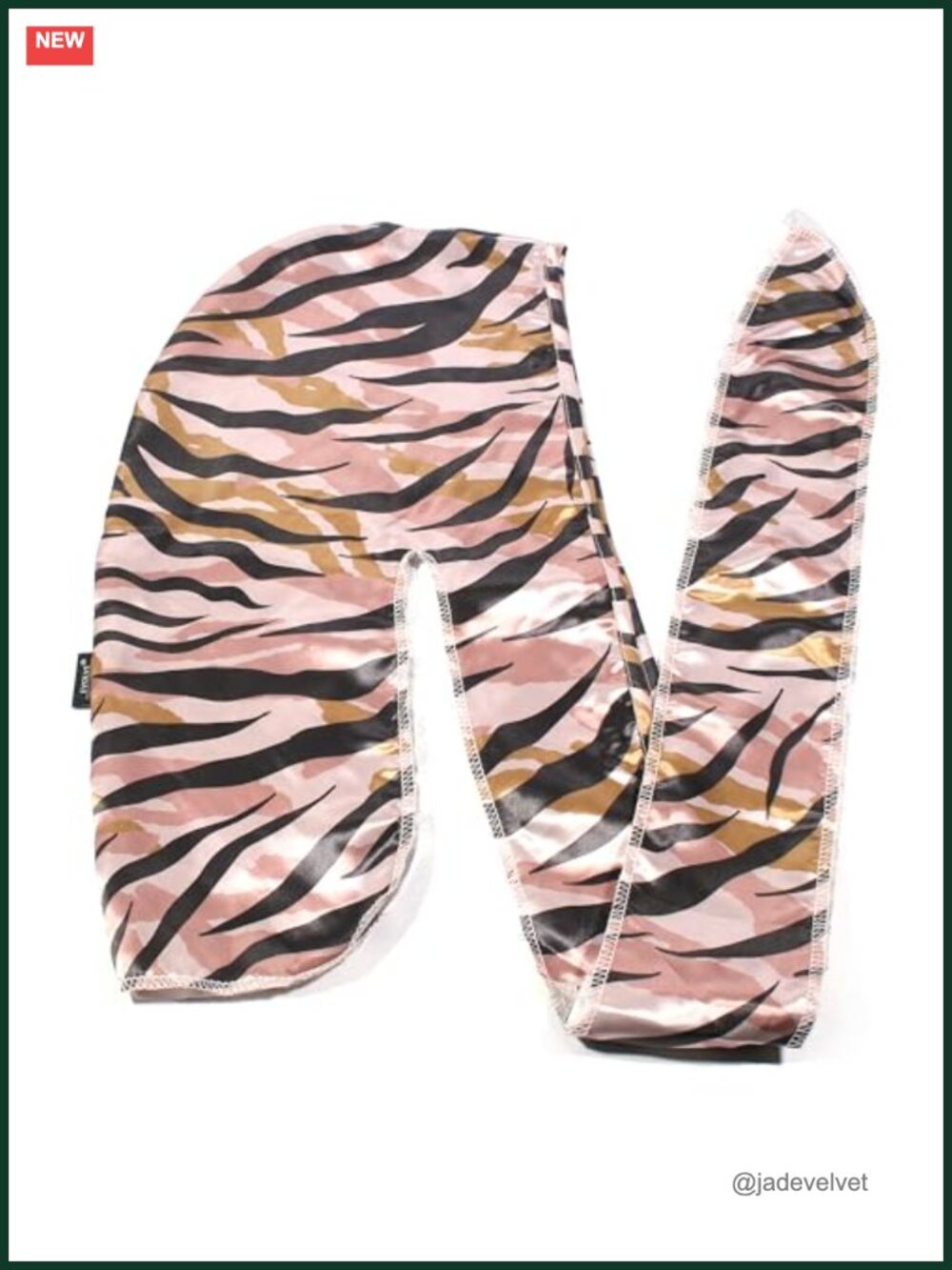Satin Hair Scarf for Nighttime, Prevents Frizz and Breakage, Safari Print,